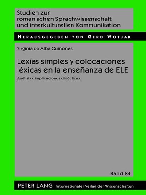 cover image of Lexías simples y colocaciones léxicas en la enseñanza de ELE